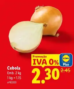 Lidl Cebola promoção
