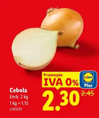 Lidl Cebola promoção