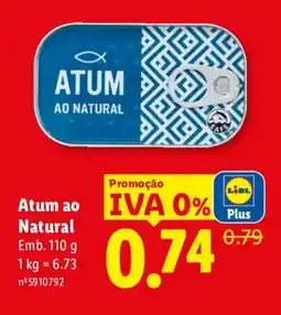 Lidl Atum ao Natural promoção