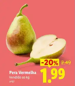 Lidl Pera Vermelha promoção