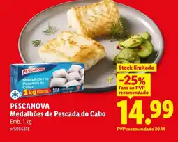 Lidl PESCANOVA Medalhões de Pescada do Cabo promoção