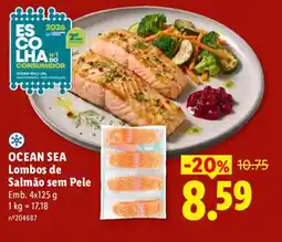 Lidl OCEAN SEA Lombos de Salmão sem Pele promoção