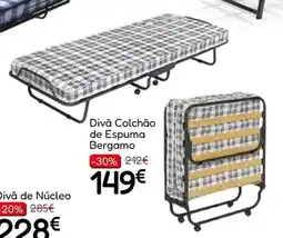 Hiper Centro do Móvel Divã Colchão de Espuma Bergamo promoção