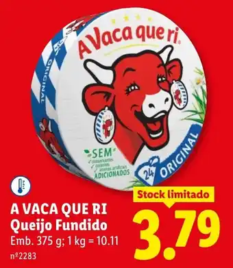 Lidl A VACA QUE RI Queijo Fundido promoção
