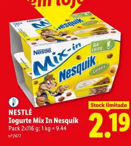 Lidl NESTLÉ Iogurte Mix In Nesquik promoção