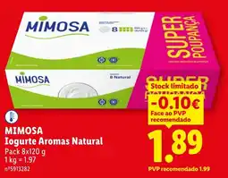 Lidl MIMOSA Iogurte Aromas Natural promoção