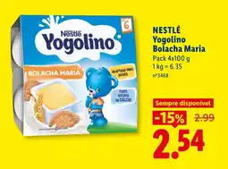 Lidl NESTLÉ Yogolino Bolacha Maria promoção