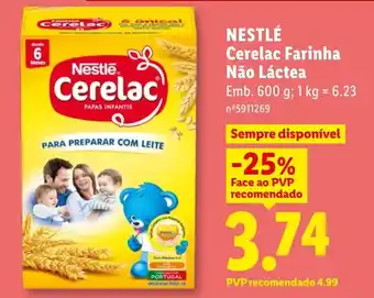 Lidl NESTLÉ Cerelac Farinha Não Láctea promoção