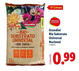 Lidl Grandiol Bio Substrato Universal Nacional promoção