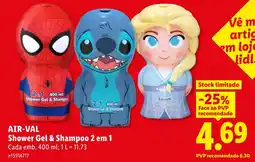 Lidl AIR-VAL Shower Gel & Shampoo 2 em 1 promoção