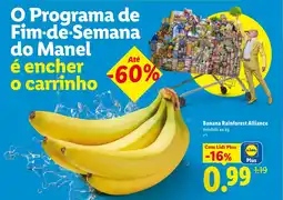 Lidl Banana Rainforest Alliance promoção