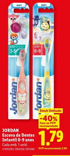 Lidl JORDAN Escova de Dentes Infantil 0-9 anos Cada promoção