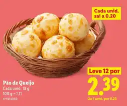 Lidl Pão de Queijo Cada promoção
