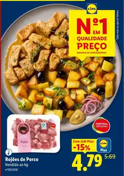 Lidl Rojões de Porco promoção