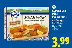 Lidl ALPENFEST Mini Panadinhos de Frango promoção