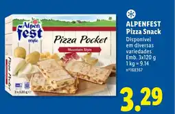 Lidl ALPENFEST Pizza Snack promoção