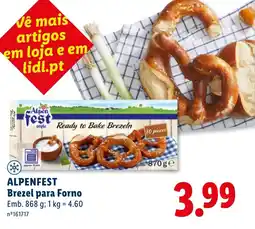 Lidl ALPENFEST Brezel para Forno promoção