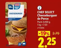 Lidl CHEF SELECT Cheeseburguer de Porco promoção