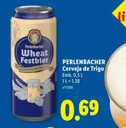 Lidl PERLENBACHER Cerveja de Trigo promoção