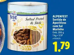 Lidl ALPENFEST Sortido de Aperitivos com Sal Marinho promoção