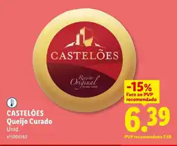Lidl CASTELÕES Queijo Curado promoção