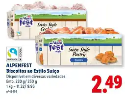Lidl ALPENFEST Biscoitos ao Estilo Suíço promoção