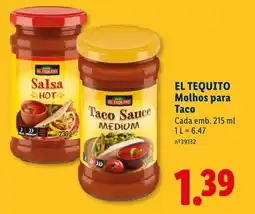 Lidl EL TEQUITO Molhos para Taco promoção
