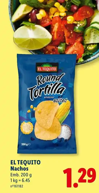 Lidl EL TEQUITO Nachos promoção