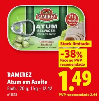 Lidl RAMIREZ Atum em Azeite promoção
