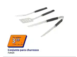 Action Conjunto para churrasco 3 peças promoção