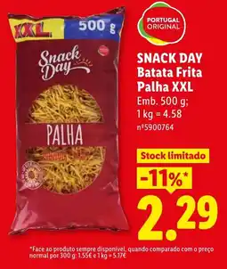 Lidl SNACK DAY Batata Frita Palha XXL promoção