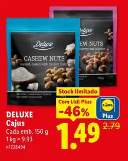 Lidl DELUXE Cajus Cada promoção