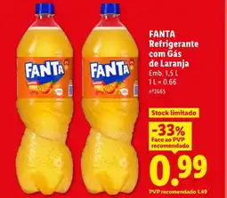Lidl FANTA Refrigerante com Gás de Laranja promoção