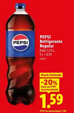 Lidl PEPSI Refrigerante Regular promoção