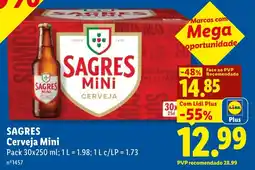 Lidl SAGRES Cerveja Mini promoção