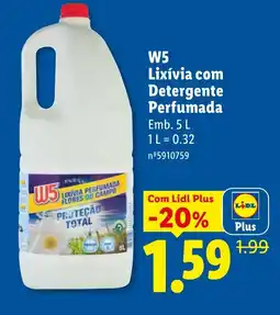 Lidl W5 Lixívia com Detergente promoção