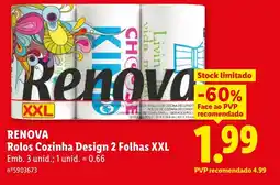 Lidl RENOVA Rolos Cozinha Design 2 Folhas XXL promoção