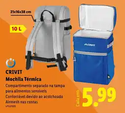 Lidl CRIVIT Mochila Térmica promoção