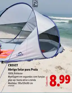 Lidl CRIVIT Abrigo Solar para Praia promoção
