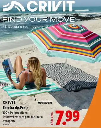 Lidl CRIVIT Esteira de Praia promoção