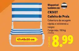 Lidl CRIVIT Cadeira de Praia promoção