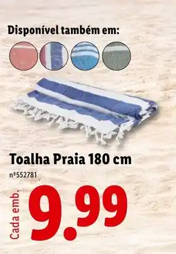 Lidl Toalha Praia 180 cm promoção