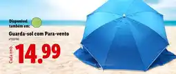 Lidl Guarda-sol com Para-vento promoção