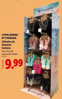 Lidl COPACABANA BY IPANEMA Chinelos de Homem/ Senhora promoção