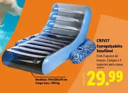 Lidl CRIVIT Espreguiçadeira Insuflável promoção