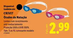 Lidl CRIVIT Óculos de Natação promoção