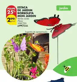 Pingo Doce Estaca de jardim borboleta borboleta mon jardin promoção
