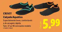 Lidl CRIVIT Calçado Aquático promoção