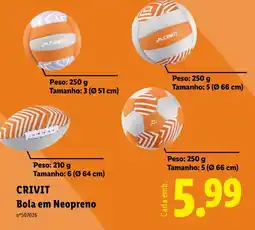 Lidl CRIVIT Bola em Neopreno promoção