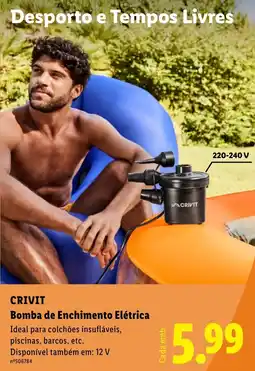 Lidl CRIVIT Bomba de Enchimento Elétrica promoção